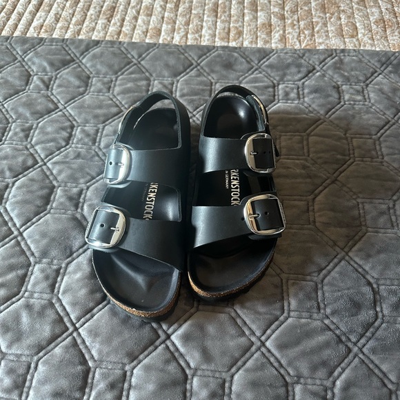 Birkenstock Milano Big Buckle. Size 39. Black leather. - Picture 2 of 5